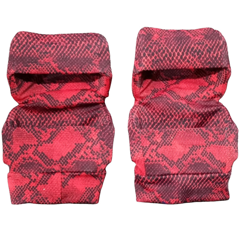 Red Snakeskin Kneepads