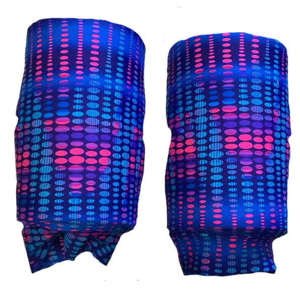 AMA Basic Blue and Pink Disco Design Kneepads