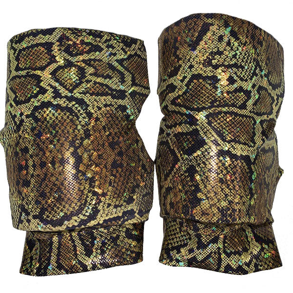 Generic Style Gold Snakeskin Knee Pads