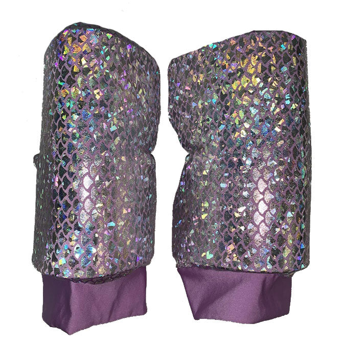 Generic Style Purple Mermaid Hologram Knee Pads