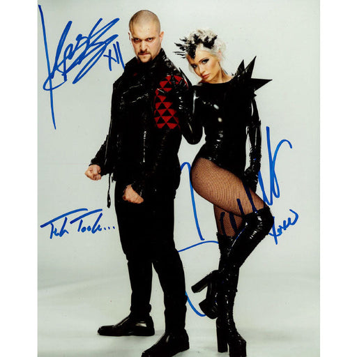 Karrion Kross and Scarlett Bordeaux Promo - DUAL AUTOGRAPHED