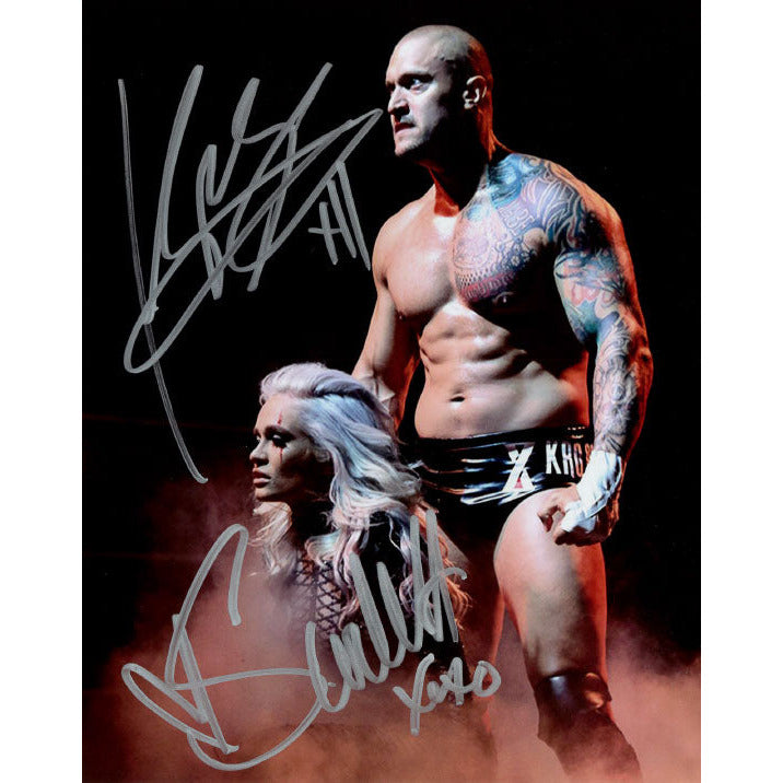 Karrion Kross and Scarlett Bordeaux Promo - DUAL AUTOGRAPHED