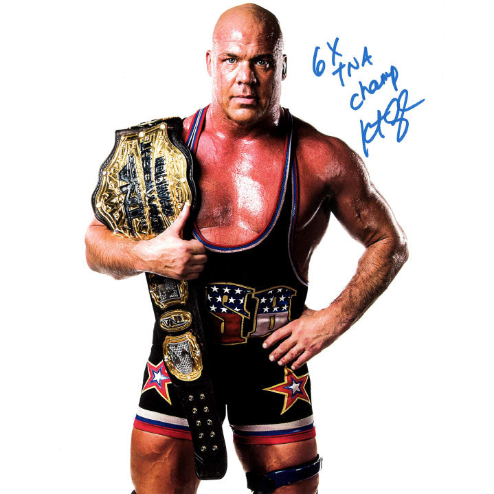 Kurt Angle TNA Champ 8 x 10 Promo - AUTOGRAPHED
