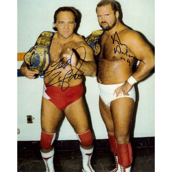 Arn Anderson and Larry Zbyszko Promo - AUTOGRAPHED
