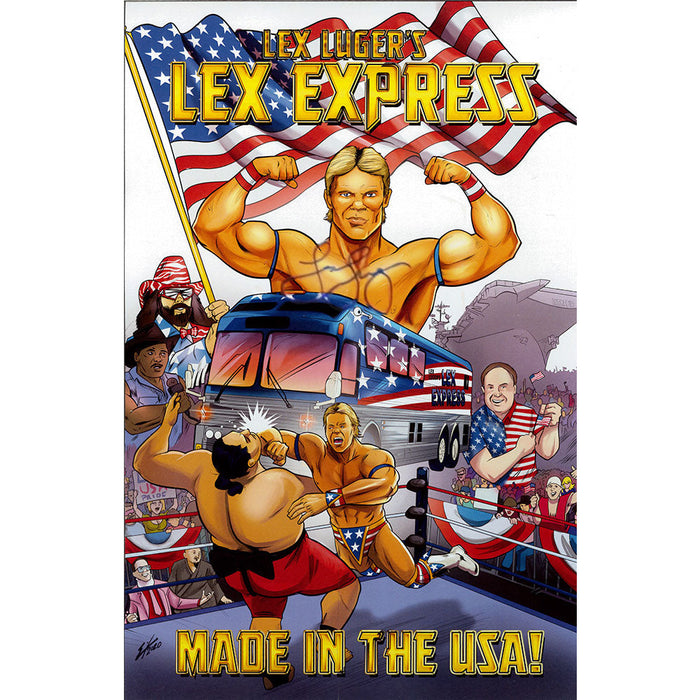 Lex Luger Lex Express Hodson 11 x 17 Poster - AUTOGRAPHED