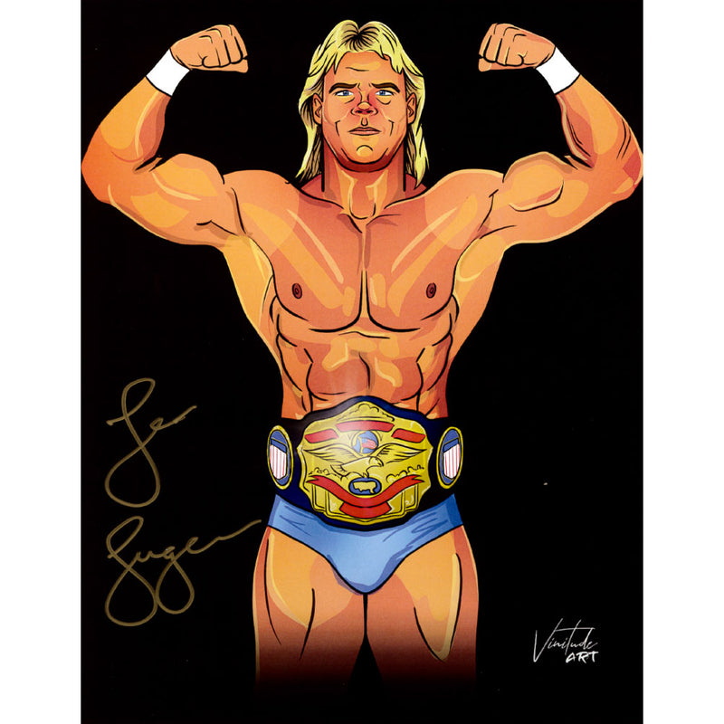 Lex Luger Vinay Black BG 11 x 14 Poster - AUTOGRAPHED