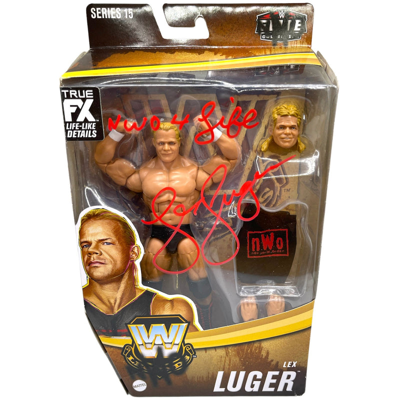 Lex Luger Series 15 WWE Elite figure - Autographed