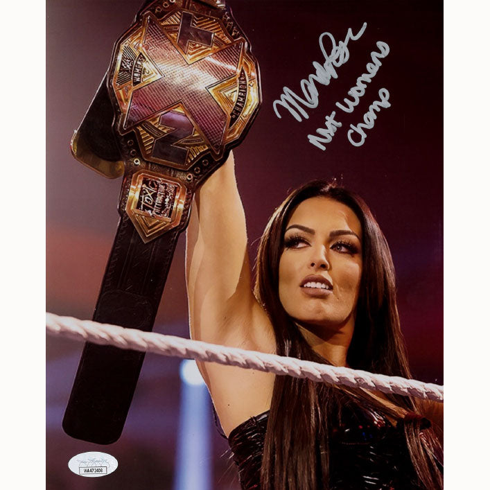 Mandy Rose NXT Womens Champ METALLIC 8 x 10 Promo - JSA AUTOGRAPHED