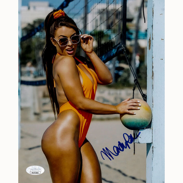 Mandy Rose Volleyball METALLIC 8 x 10 Promo - JSA AUTOGRAPHED