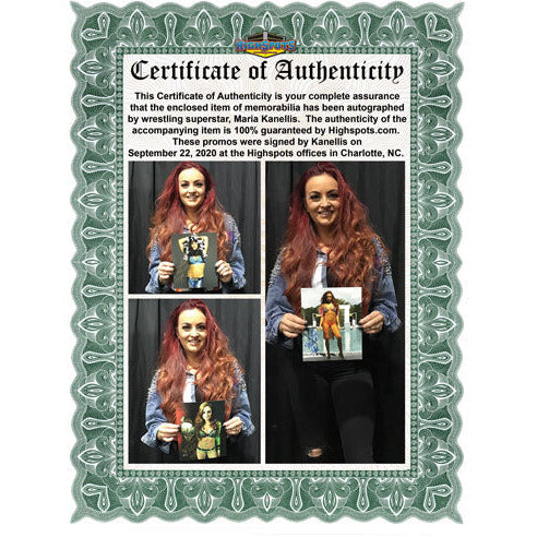 Maria Kanellis Promo - AUTOGRAPHED