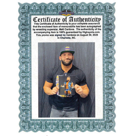 Matt Cardona Promo - AUTOGRAPHED
