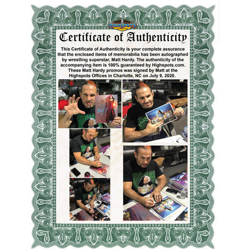 Matt Hardy Promo - AUTOGRAPHED