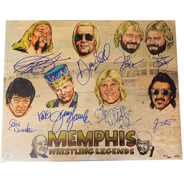 Memphis Legends 16x20 Poster - MULTI AUTOGRAPHED