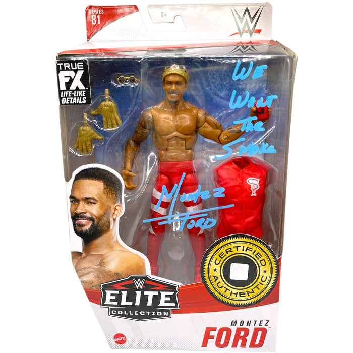 Montez Ford Series 81 WWE Elite Figure-Autographed