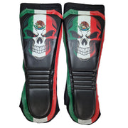 Mexico Skull Design on MMA Style Kick Pads