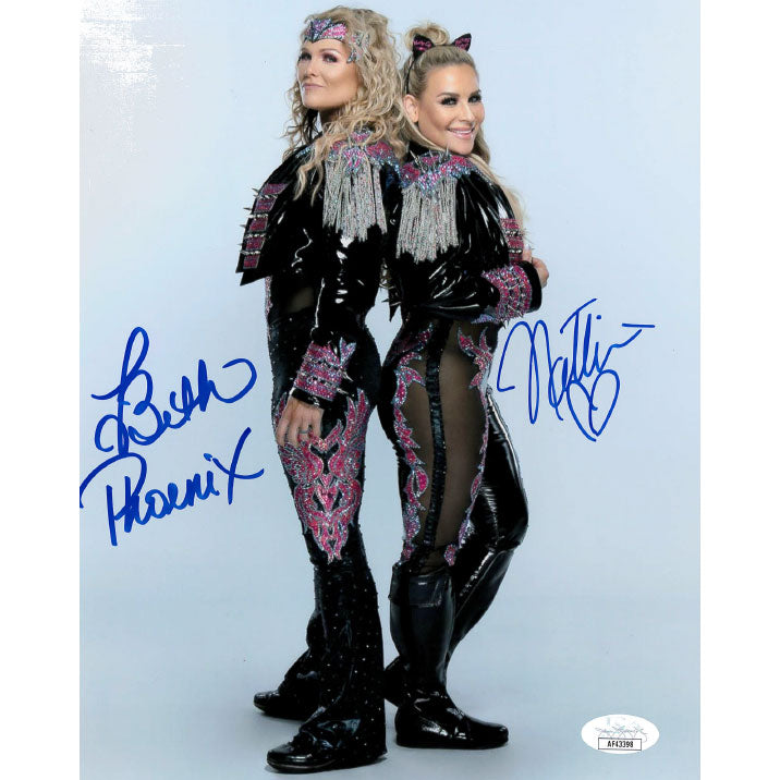 Natalya & Beth Phoenix Back To Back 8 x 10 Promo - JSA DUAL AUTOGRAPHED