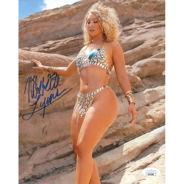 Nikkita Lyons On The Rocks 8 x 10 Promo - JSA AUTOGRAPHED