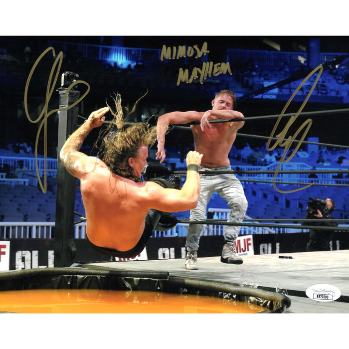 Chris Jericho vs Orange Cassidy Mimosa Mayhem 8 x 10 Promo - JSA DUAL AUTOGRAPHED