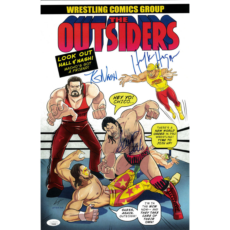 The Outsiders Hodson 11 x 17 Poster - JSA TRIPLE AUTOGRAPHED