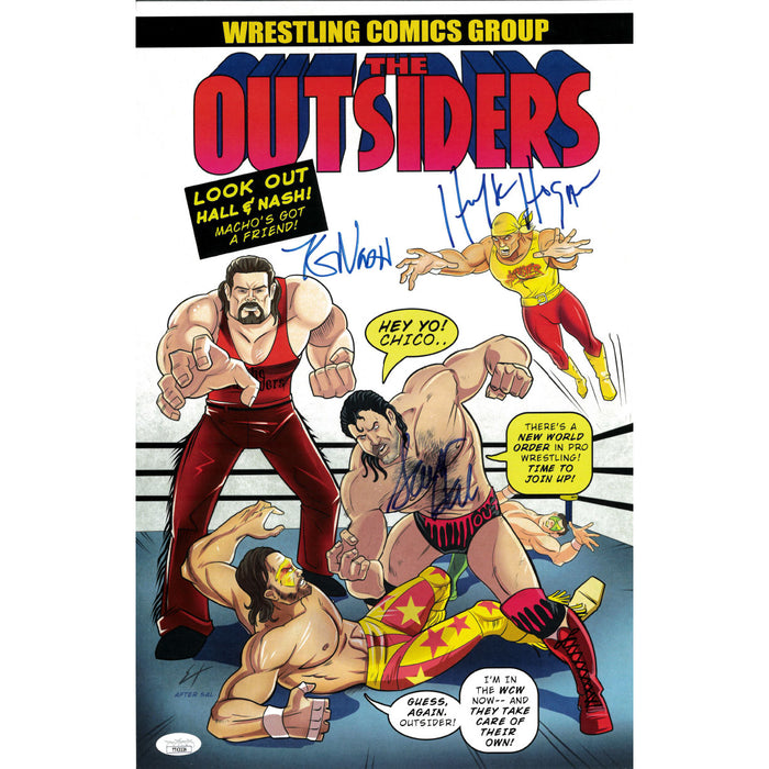 The Outsiders 11 x 17 Poster - TRIPLE AUTOGRAPHED