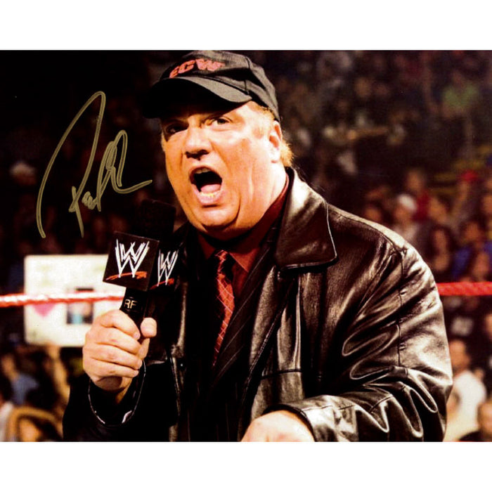 Paul Heyman Mic Yell 8 x 10 Promo - AUTOGRAPHED