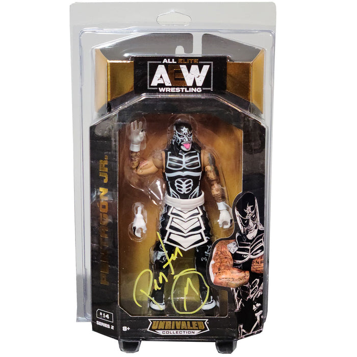 Pentagon Jr AEW Unrivaled Figure with Protector - AUTOGRAPHED