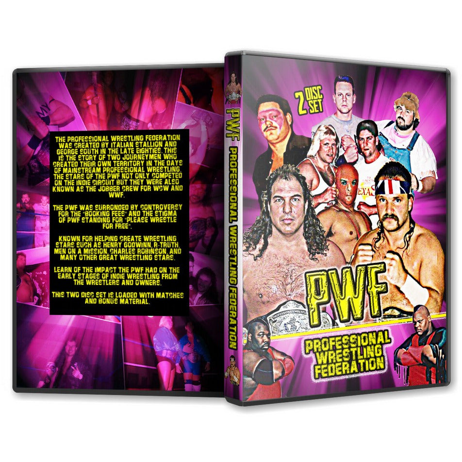 PWF Professional Wrestling Federation Documentary Double DVD Set ...