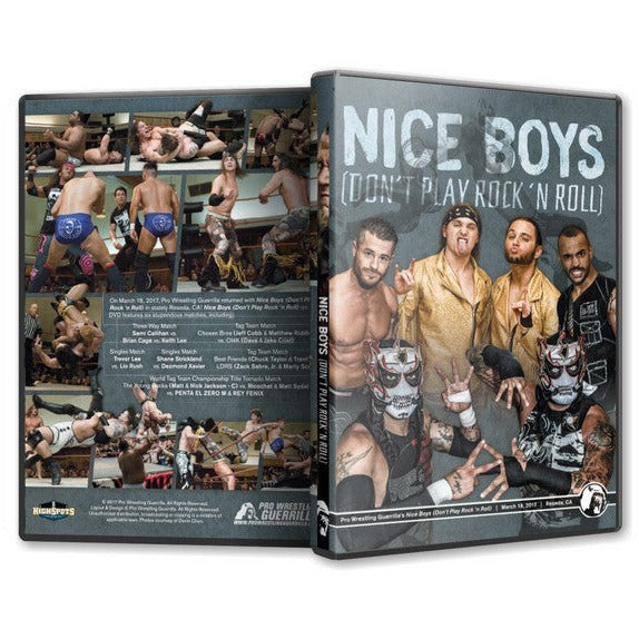 Pro Wrestling Guerrilla - Nice Boys Dont Play Rock n Roll Blu-Ray