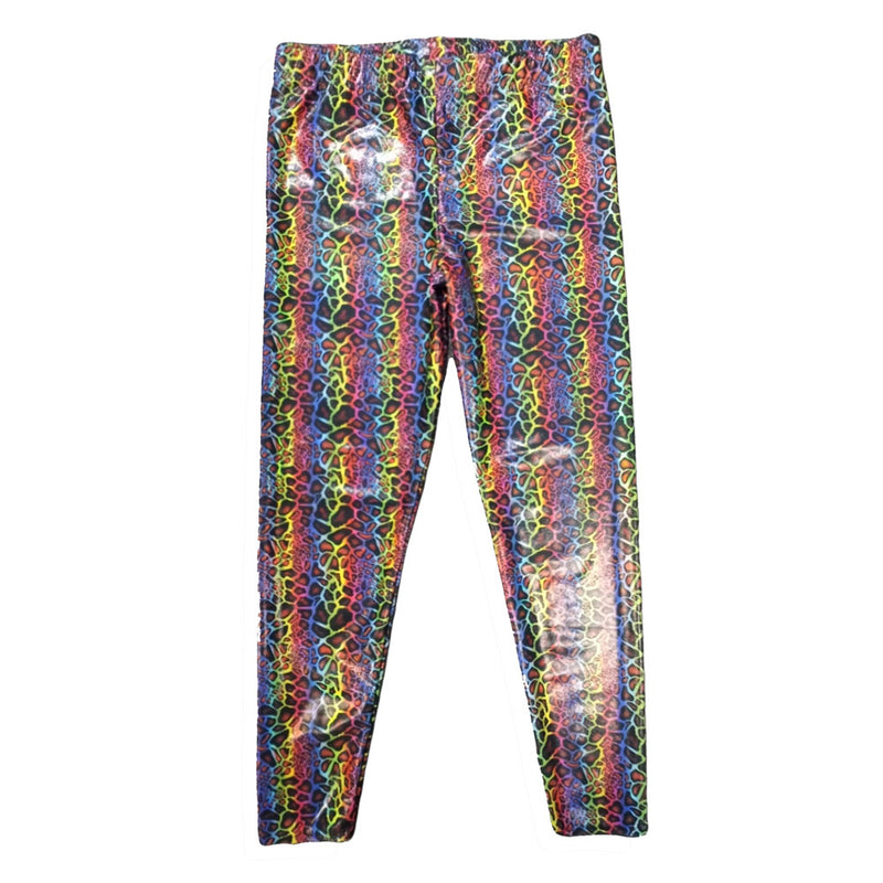 Rainbow Leopard Long Tights