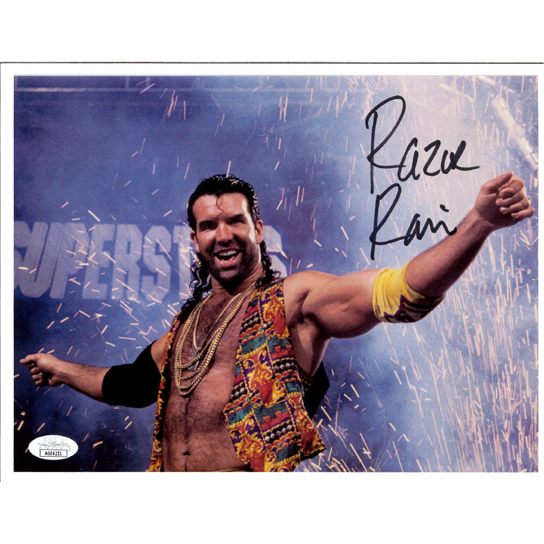 Razor Ramon Superstars 8.5 x 11 Promo - JSA AUTOGRAPHED