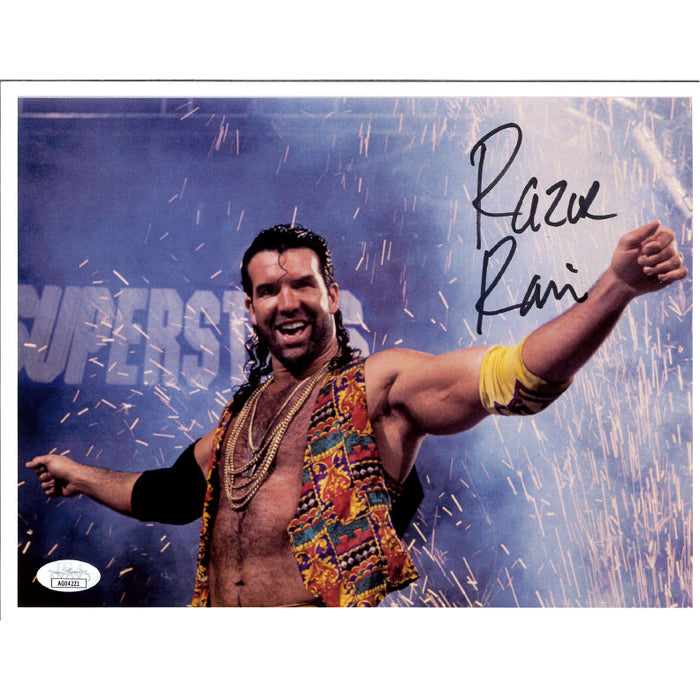 Razor Ramon Superstars 8.5 x 11 Promo - JSA AUTOGRAPHED — Highspots.com