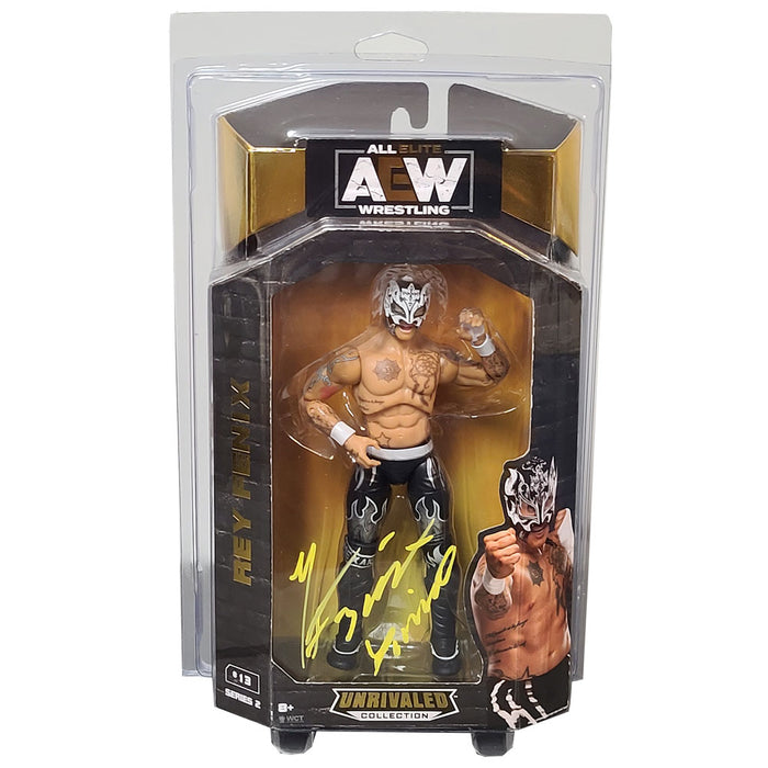 Rey Fenix AEW Unrivaled Figure with Protector - AUTOGRAPHED