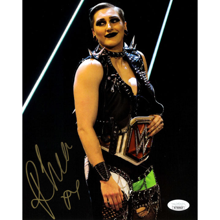 Rhea Ripley Smiling Full Body 8 x 10 Promo - JSA AUTOGRAPHED