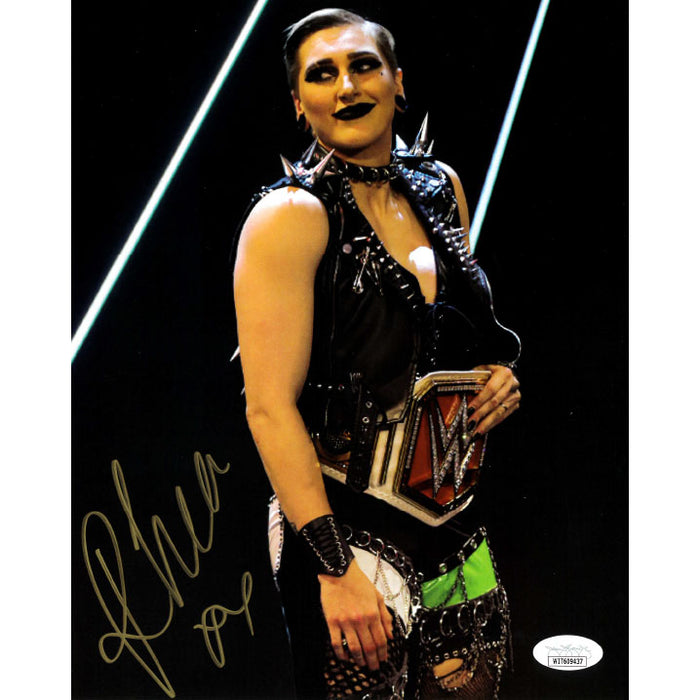 Rhea Ripley Signiture Rhea Ripley Smiling Full Body 8 x 10 Promo - JSA AUTOGRAPHED ...