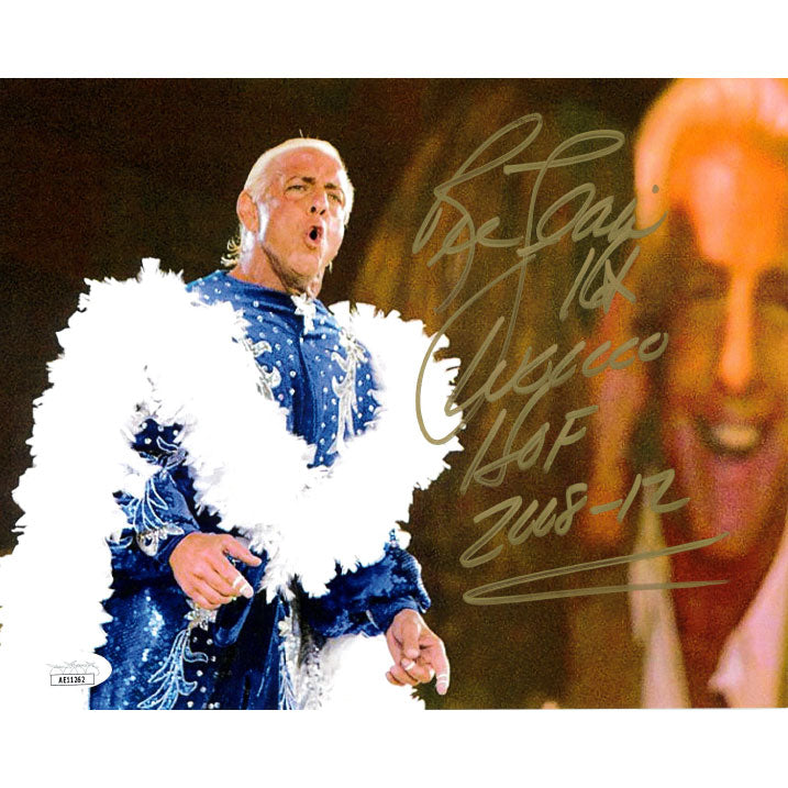 Ric Flair WMXXIV Entrance 8 x 10 Promo - JSA AUTOGRAPHED