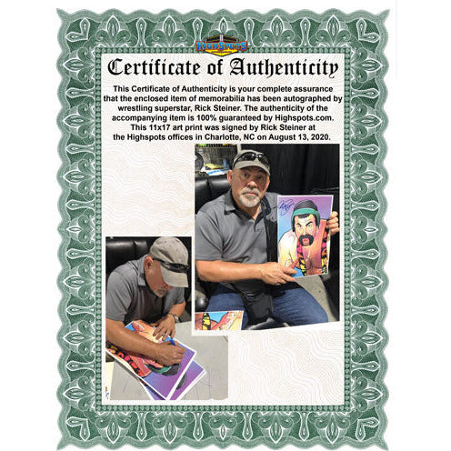Rick Steiner Vinay 11 x 17 Poster - AUTOGRAPHED