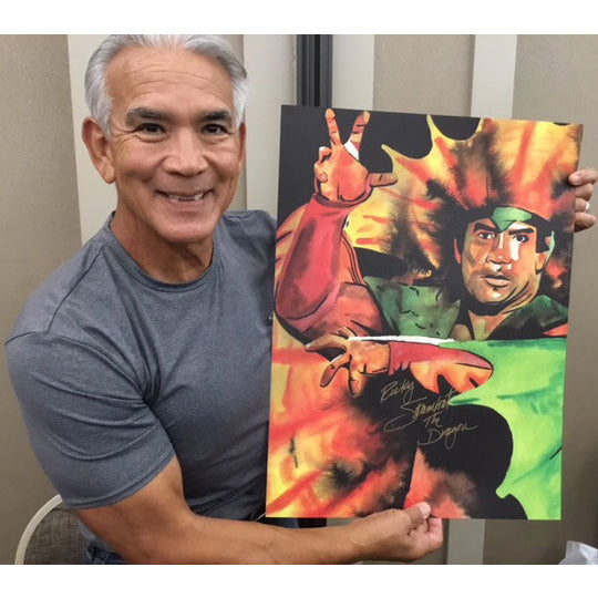 Ricky Steamboat 18x24 AUTOGRAPHED Print