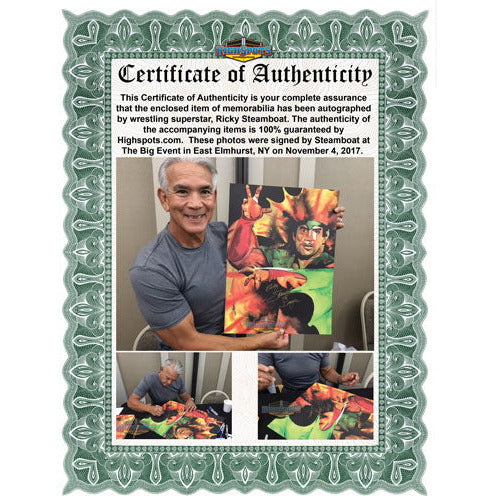 Ricky Steamboat 18x24 AUTOGRAPHED Print