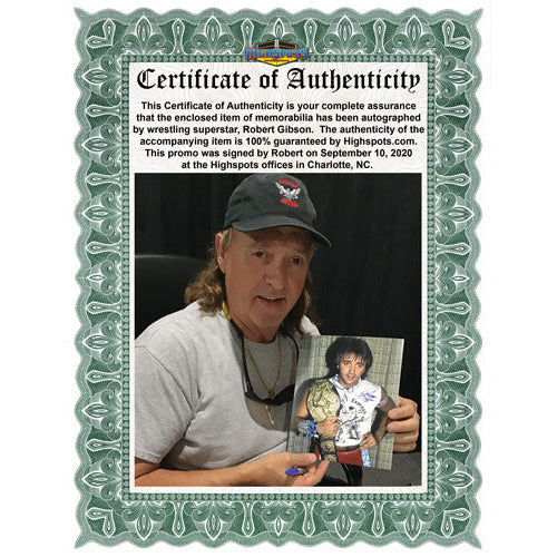 Robert Gibson Promo - AUTOGRAPHED