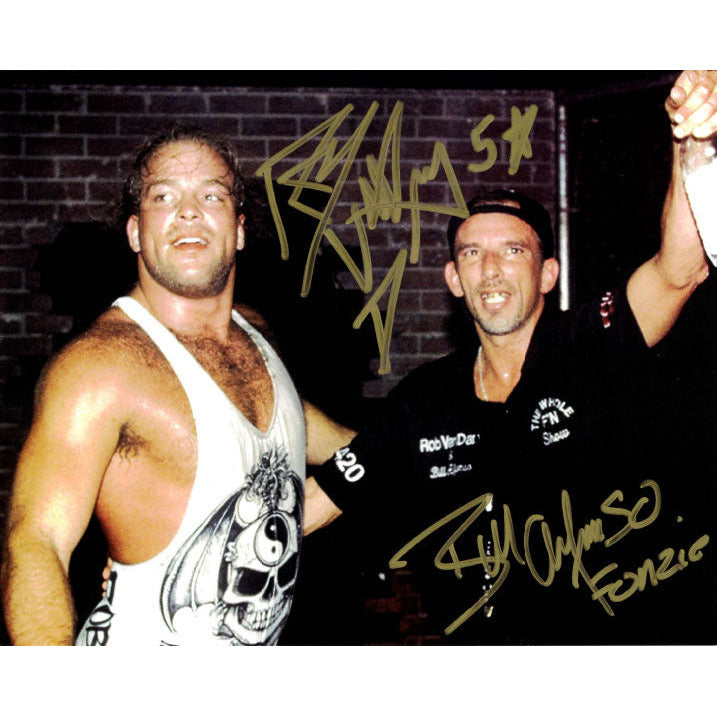 Rob Van Dam & Bill Alfonso Looking Off 8 x 10 Promo - DUAL AUTOGRAPHED