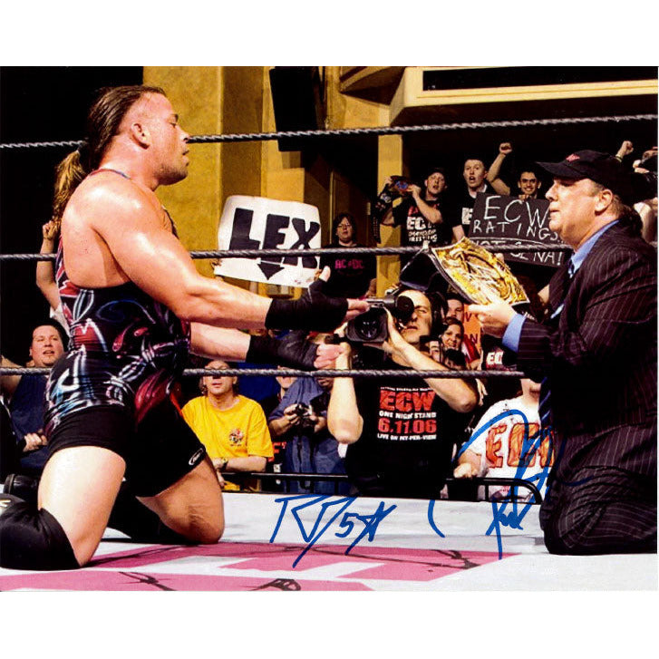 Rob Van Dam and Paul Heyman Promo - DUAL AUTOGRAPHED