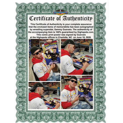 Sammy Guevara Enter:  The Golf Cart Hodson 11 x 17 Poster - AUTOGRAPHED