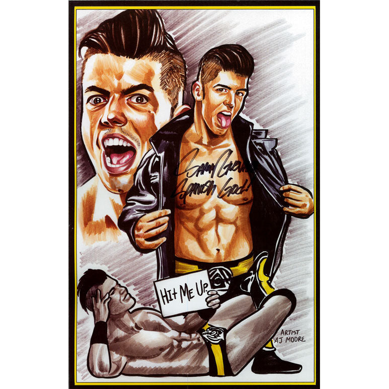 Sammy Guevara Hit Me Up AJ Moore 11 x 17 Poster - AUTOGRAPHED