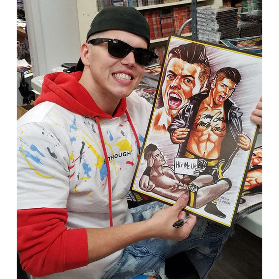Sammy Guevara Hit Me Up AJ Moore 11 x 17 Poster - AUTOGRAPHED