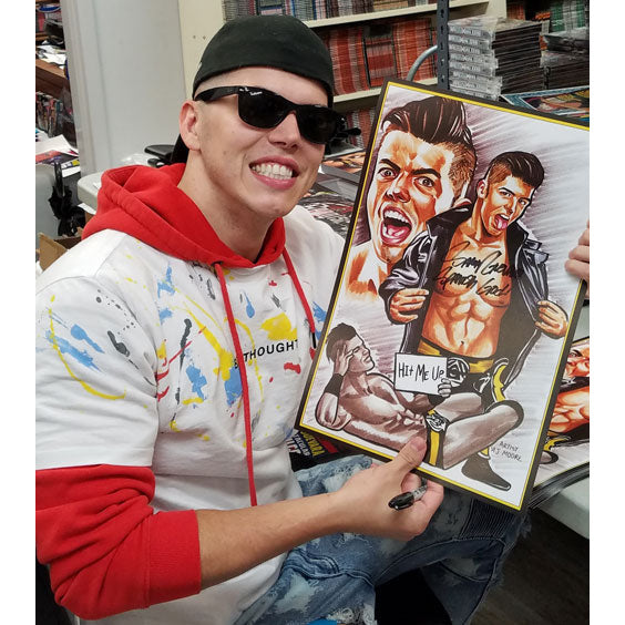 Sammy Guevara Hit Me Up AJ Moore 11 x 17 Poster - AUTOGRAPHED