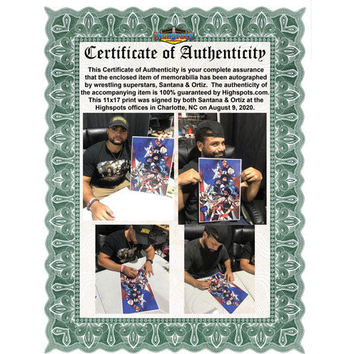 Santana and Ortiz 11x17 Print - AUTOGRAPHED