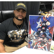 Santana and Ortiz 11x17 Print - AUTOGRAPHED