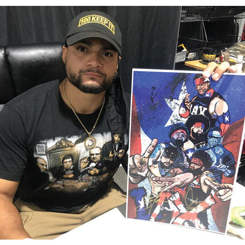 Santana and Ortiz 11x17 Print - AUTOGRAPHED