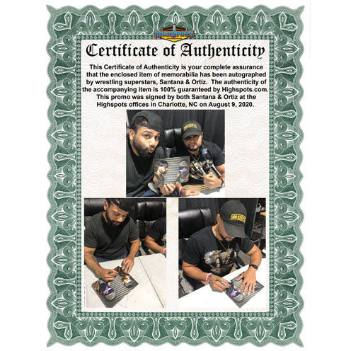 Santana & Ortiz Tag 8 x 10 Promo - DUAL AUTOGRAPHED