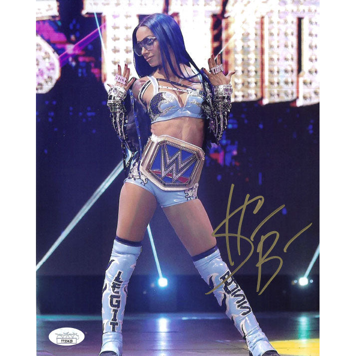 Sasha Banks SD Champ Entrance 8 x 10 Promo - JSA AUTOGRAPHED
